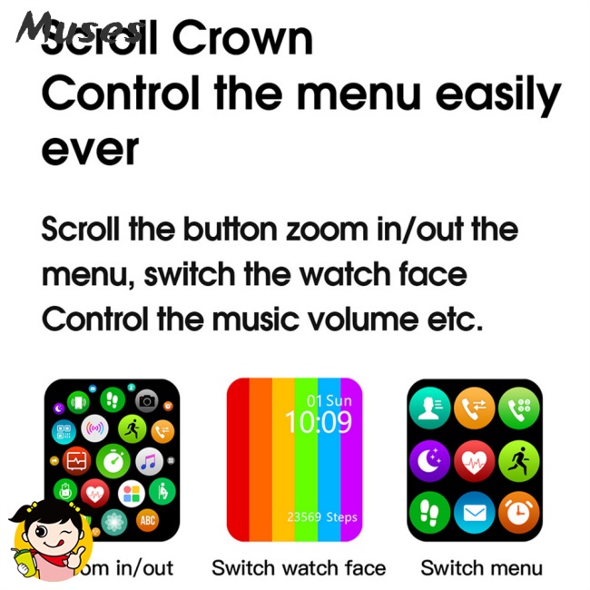 Đồng Hồ Thông Minh W26 + 44mm Kết Nối Bluetooth Chống Thấm Nước Đa Năng