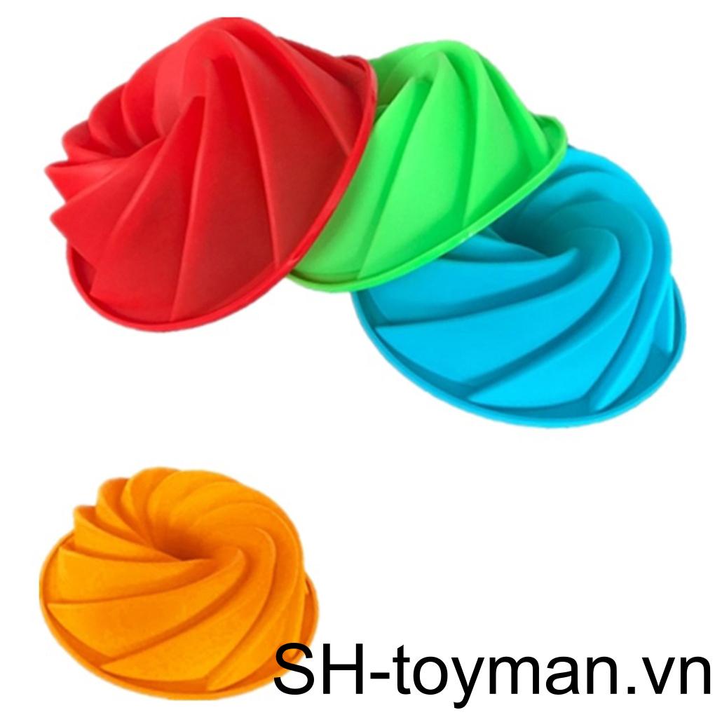 Set 1-5 Khuôn Silicone Làm Bánh Hình Xoắn Ốc
