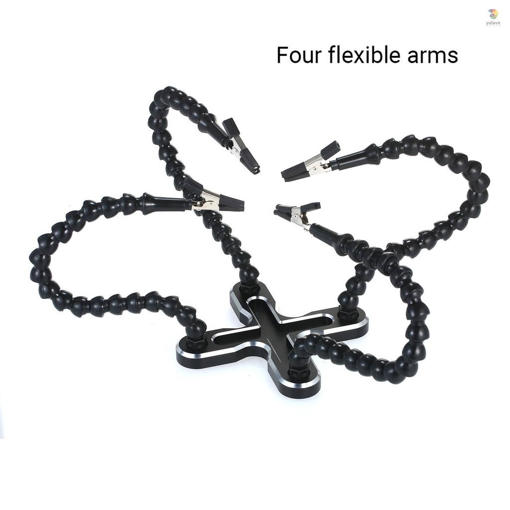 Giá Đỡ Đầu Hàn Linh Hoạt 4 Cánh Tay Bằng Hợp Kim Đa Năng