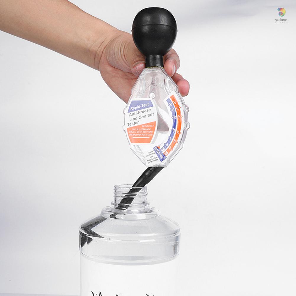 Đồng Hồ Đo Mật Độ Chống Đóng Băng Cầm Tay yula °C/°F Dụng Cụ Kiểm Tra Chất Làm Mát Tản Nhiệt Cho Xe Hơi