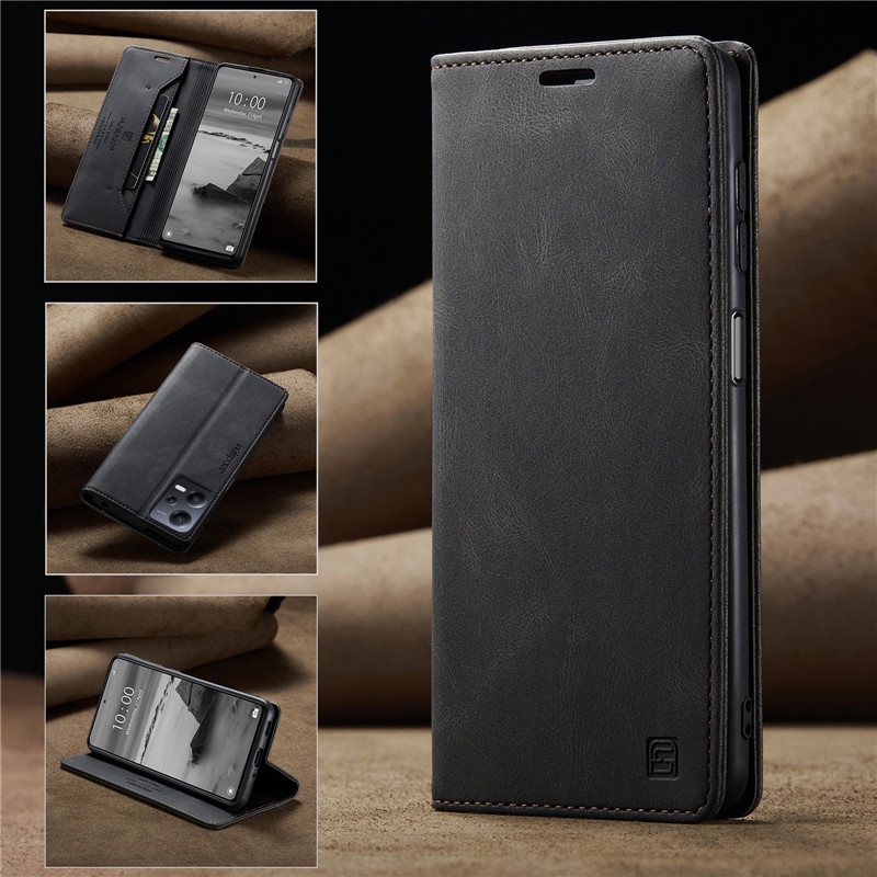 Ốp Điện Thoại Da Kiểu Ví Lật Có Đế Cho Redmi Note 12 11 10 9 8 Pro 11s 10s 9s Xiaomi 13 Pro Lite