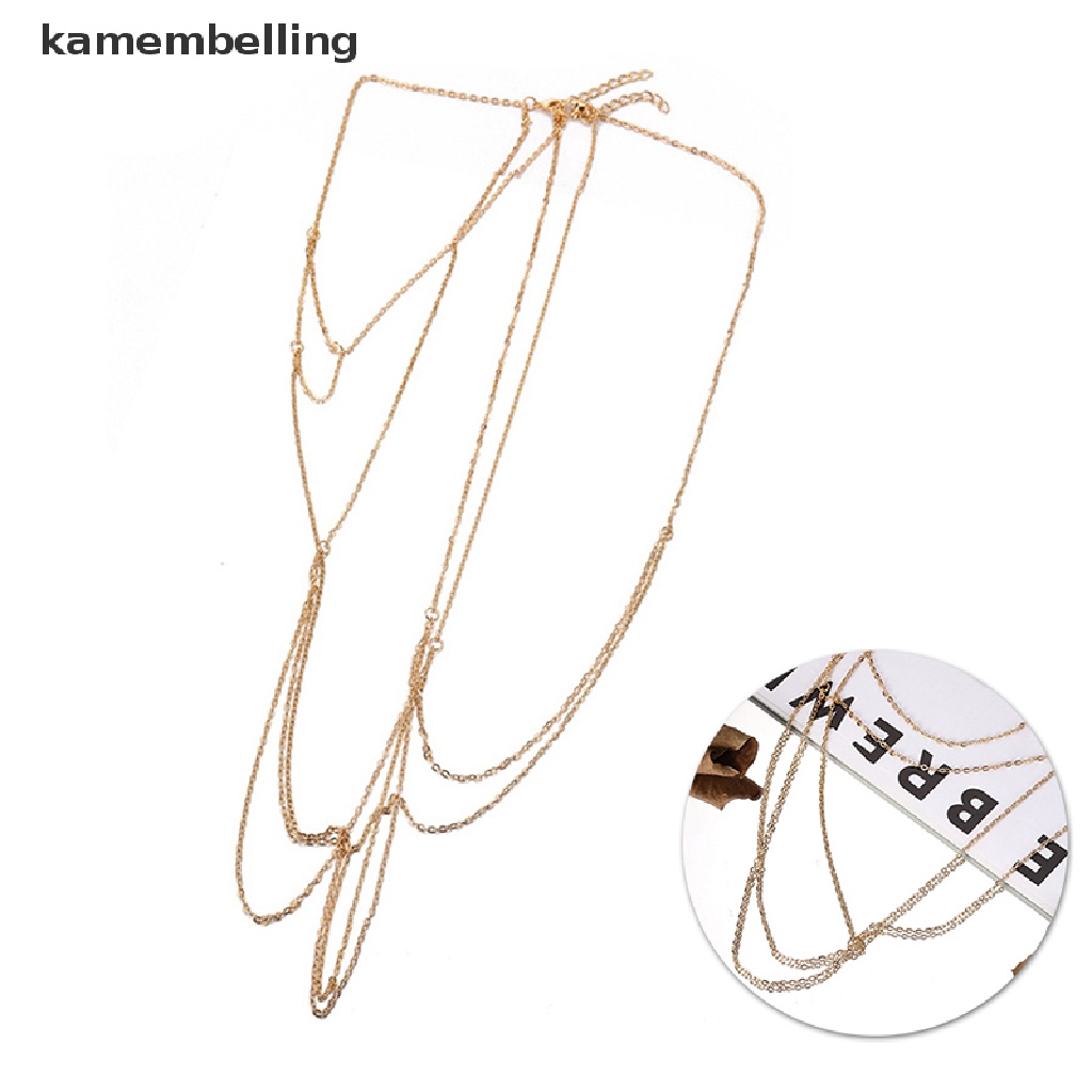 Kamembelling Dây Xích Đeo Ngực / Thắt Lưng Phối Bikini Thời Trang Đi Biển Mùa Hè Quyến Rũ Cho Nữ