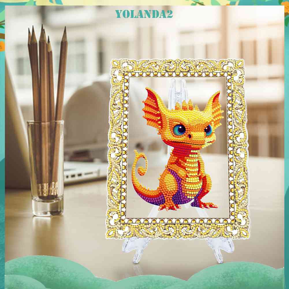 Bộ Tranh Đính Đá Họa Tiết Hoạt Hình Dễ Thương Độc Đáo DIY Dùng Trang Trí Nhà Cửa