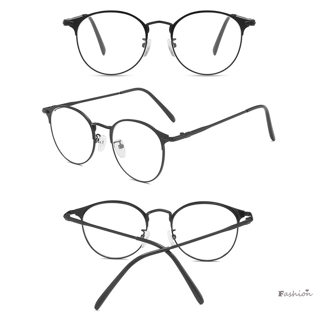 Mắt Kính Gọng Tròn Lớn Chống Ánh Sáng Xanh Nhiều Màu Sắc Phong Cách Retro