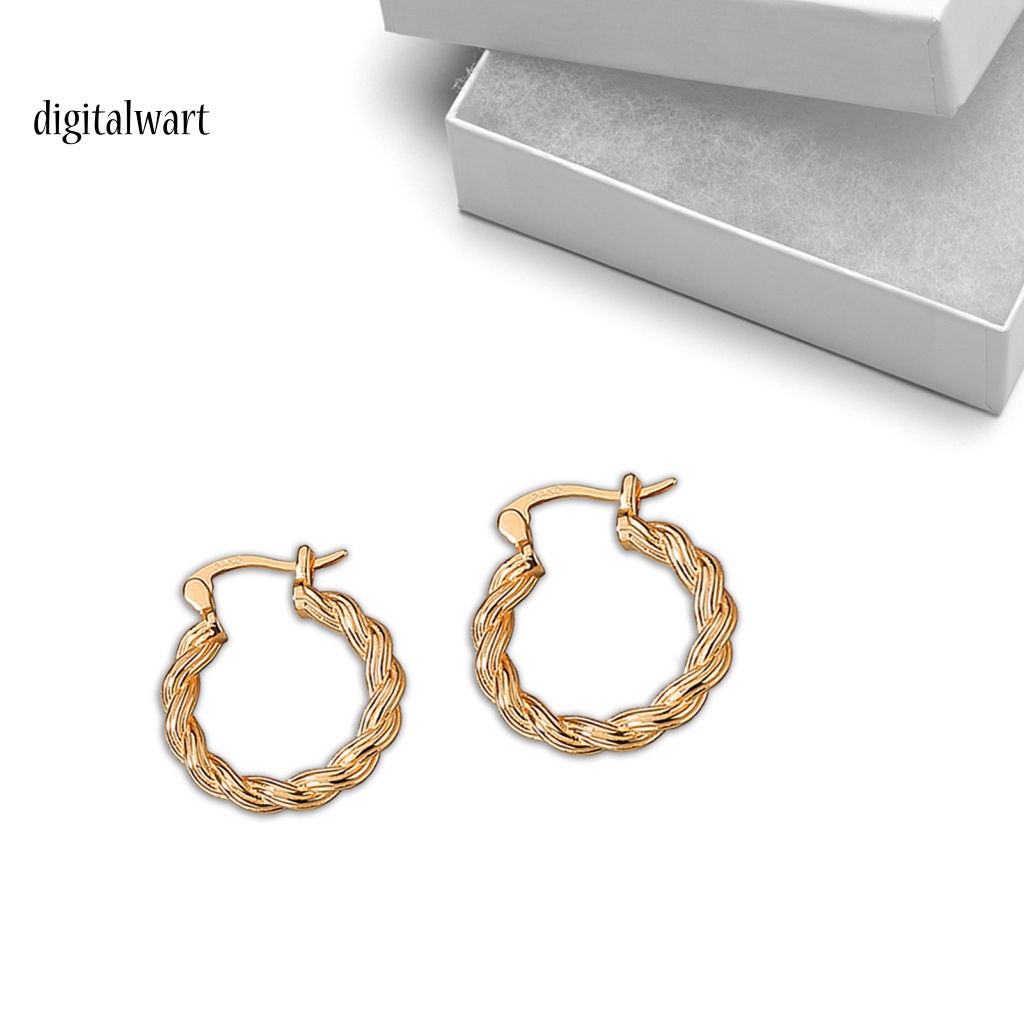 Kỹ Thuật Số| 1 Đôi Bông Tai Thiết Kế Dạng Vòng Xoắn Phong Cách Cổ Điển Cho Nữ