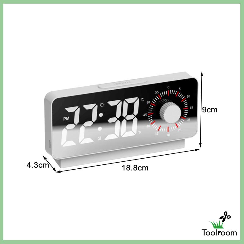 Đồng Hồ Báo Thức Kỹ Thuật Số Màn Hình LED Cỡ Lớn Hiện Đại Cho Phòng Ngủ