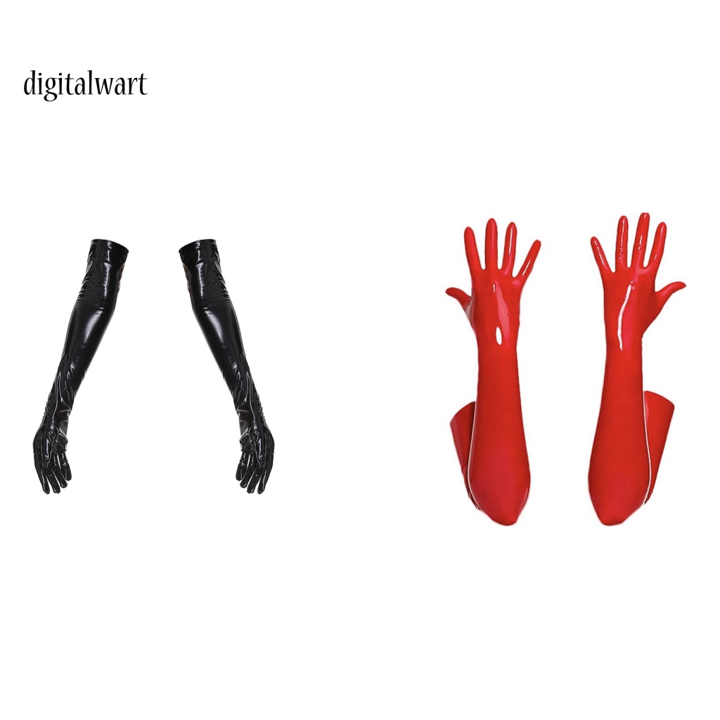 Kỹ Thuật Số| 1 Đôi Găng Tay Da Giả Màu Trơn Độ Đàn Hồi Cao Dùng Biểu Diễn Nhảy Múa Sân Khấu