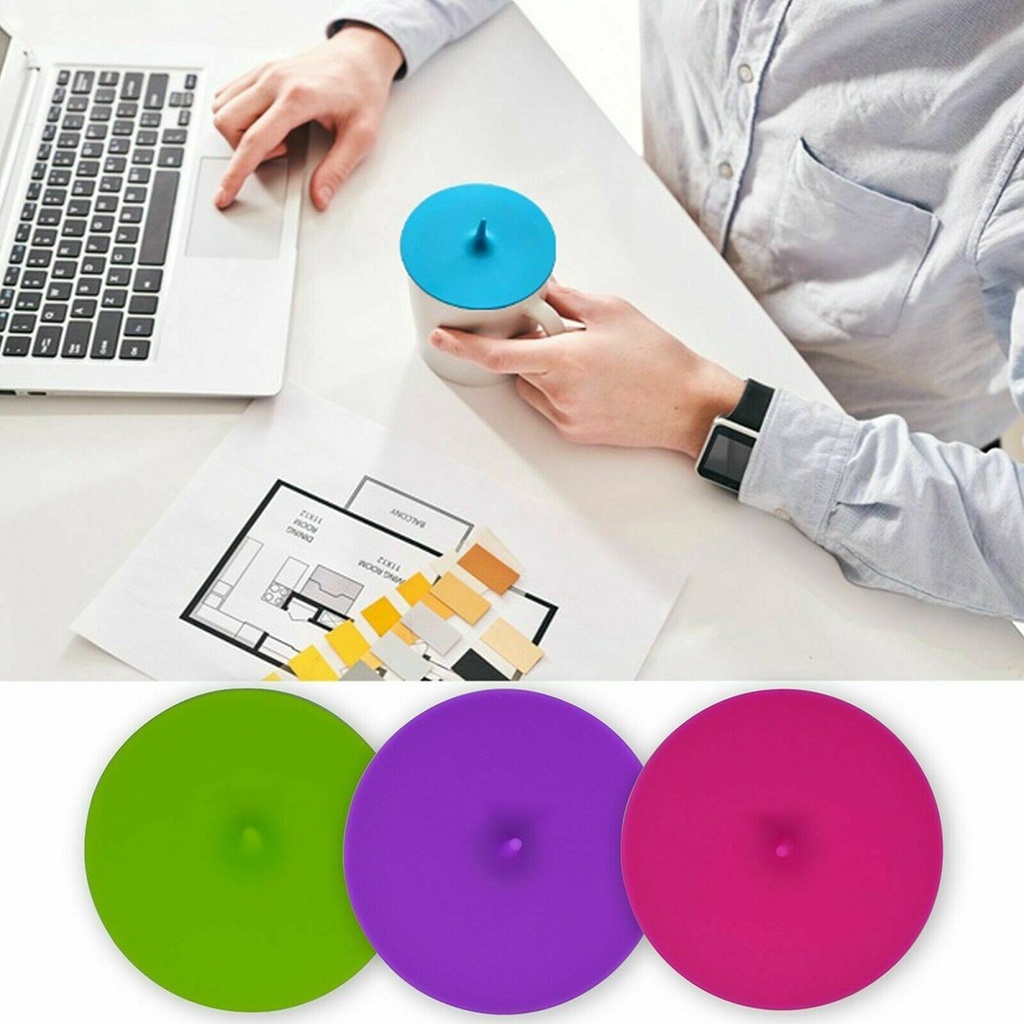 Nắp Đậy Cốc Nước Bằng Silicone Chống Bụi Tiện Dụng