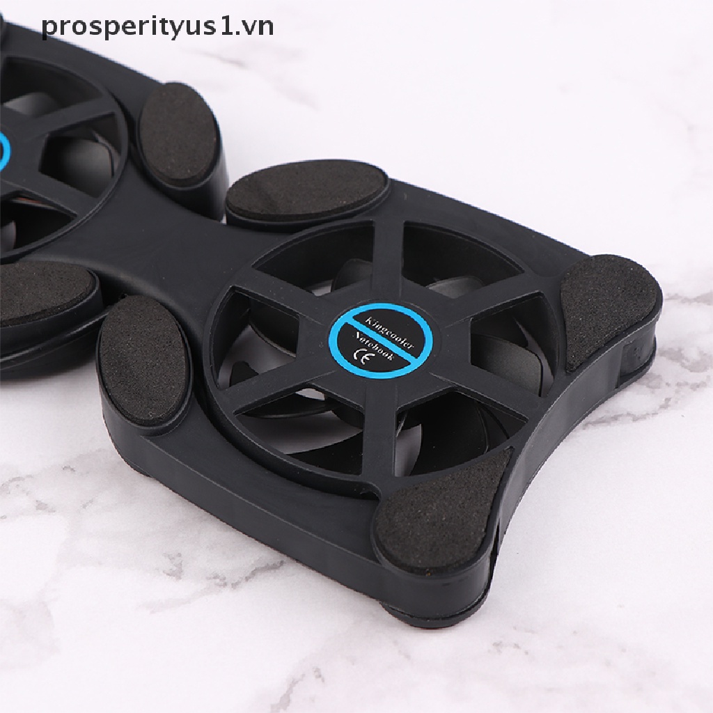 1 Bộ Tản Nhiệt Mini Hình Bạch Tuộc Màu Đen Có Cổng Sạc USB Gập Lại Được prosperityus1