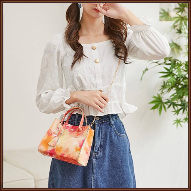 Túi Đeo Chéo Vai Bằng Da Nhân Tạo Nhiều Màu Sắc Thời Trang Sành Điệu Cho Nữ