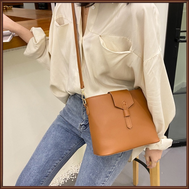 Túi Xách Da Pu Đeo Chéo Cỡ Lớn Phong Cách Retro Thời Trang Cao Cấp Cho Nữ