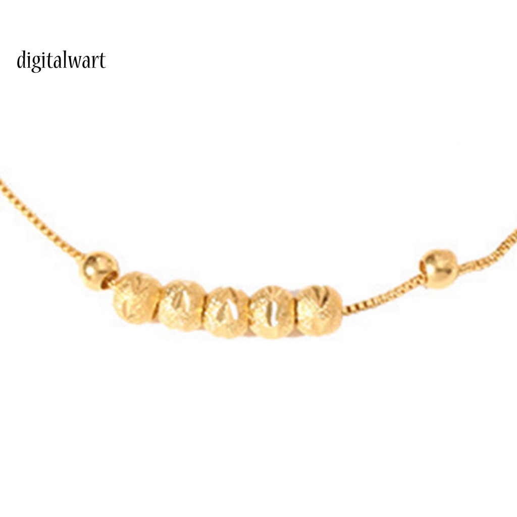 Kỹ Thuật Số| Vòng Đeo Tay May Mắn Bằng Hợp Kim Mỏng Màu Vàng Đồng Tùy Chỉnh Thời Trang Cho Nữ