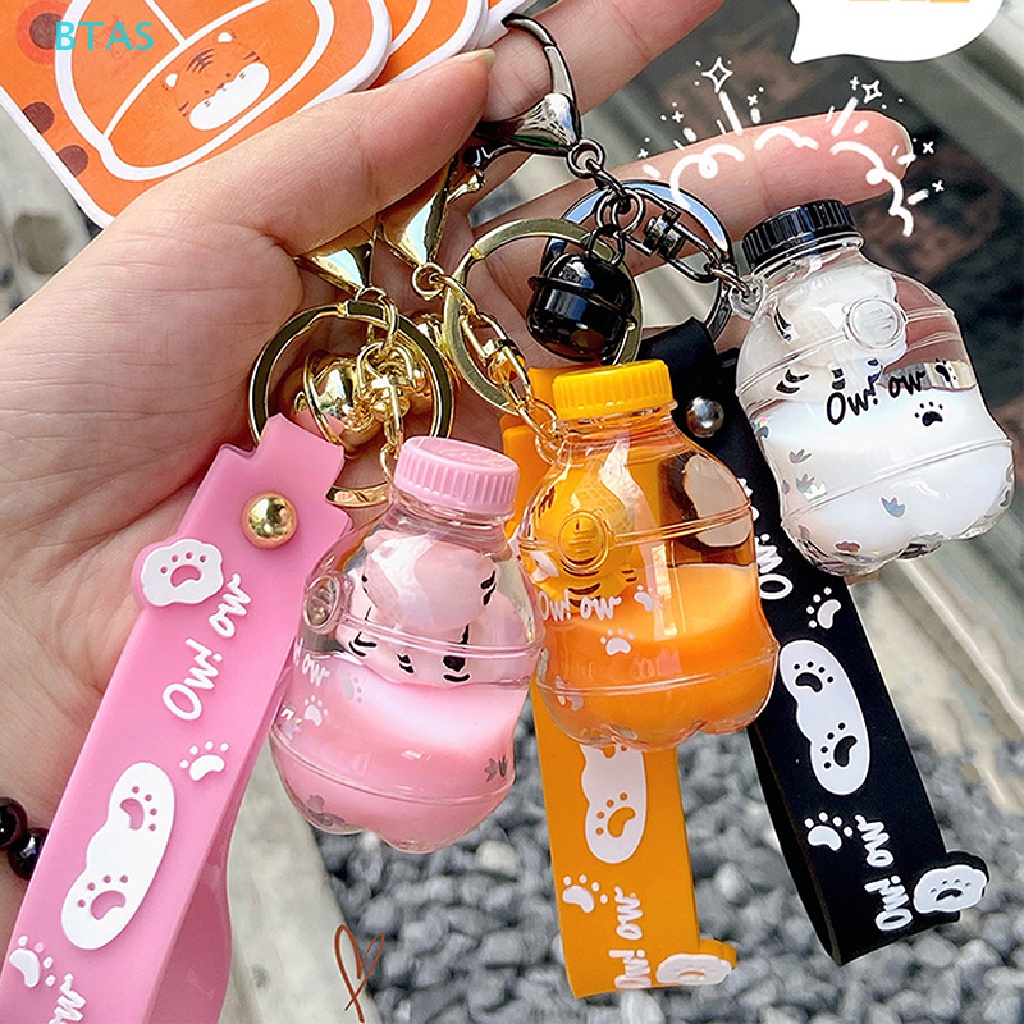 Móc Khóa Hình Chai Soda Dầu Hổ Dễ Thương