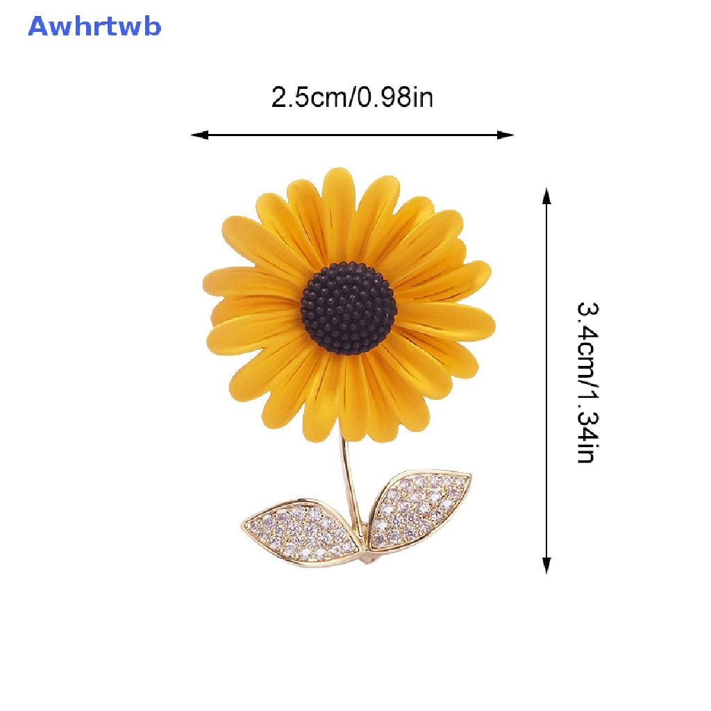 Ghim Cài Áo Hình Hoa Hướng Dương Tráng Men Thời Trang Mùa Hè Mới