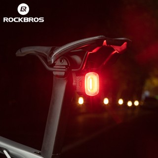 ROCKBROS Đèn Hậu Cảnh Báo Siêu Nhẹ Chống Thấm Nước Có Thể Sạc Lại Cho Xe Đạp