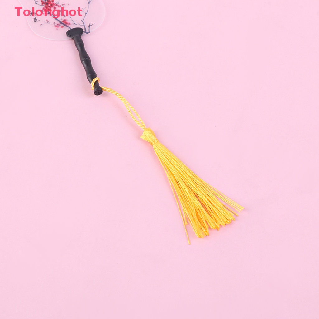 Set 2 Quạt Mini Tỉ Lệ 1: 12 Dùng Để Trang Trí Nhà Búp Bê