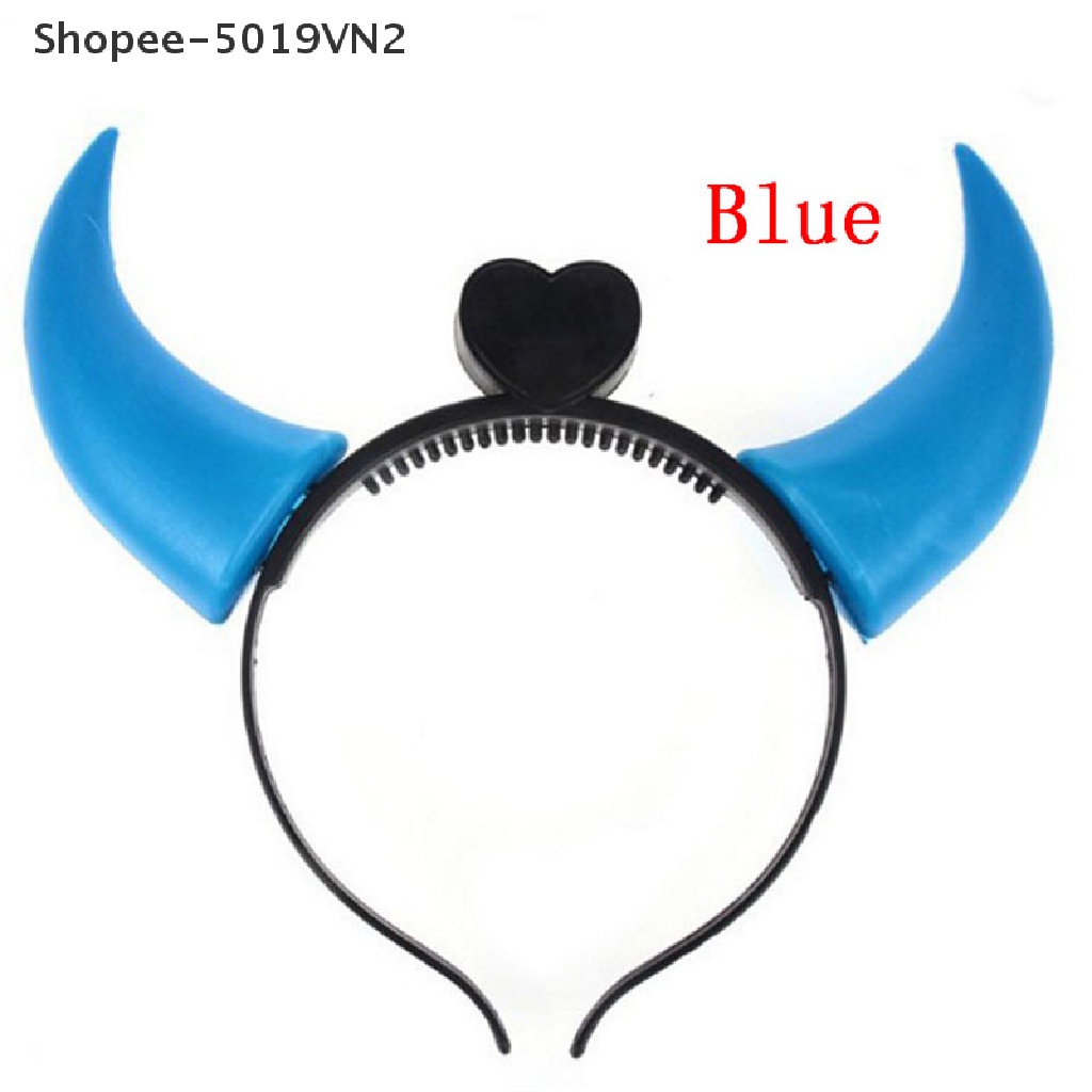 Sừng Ác Quỷ Có Đèn LED Phát Sáng Nhiều Màu Trang Trí Tiệc Halloween