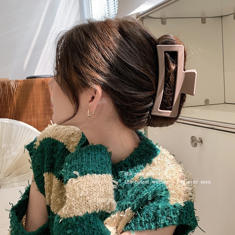 Kẹp Tóc Hình Cá Mập 11cm Màu Nhám Thời Trang Mùa Hè Cho Nữ