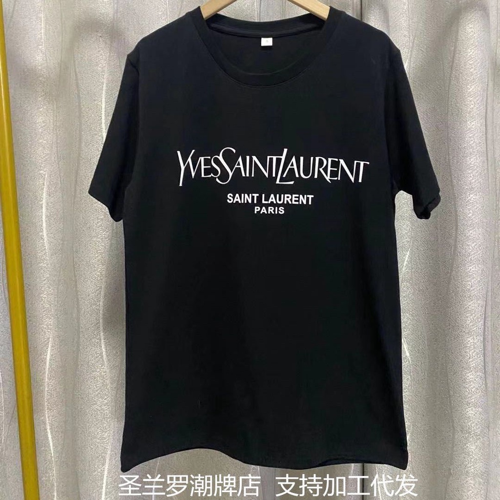 Áo Thun cotton Cổ Tròn In Chữ logo Kèm Thẻ Thời Trang Cho Nam Và Nữ