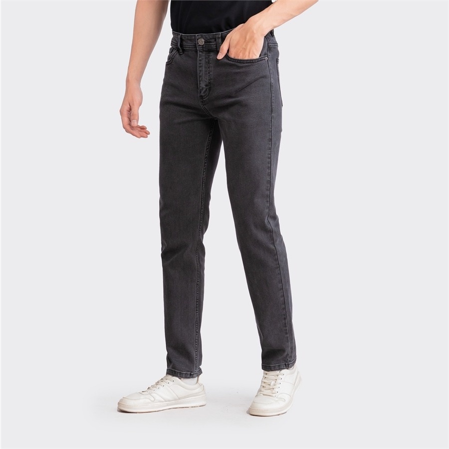 Quần Jeans nam ARISTINO phom Slim fit ôm nhẹ, thiết kế basic trẻ trung, màu sắc nam tính - AJN01103