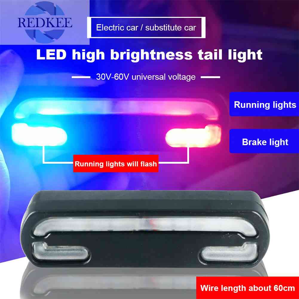 Đèn LED Gắn Đuôi Xe Đạp 36V-60V Chống Thấm Nước