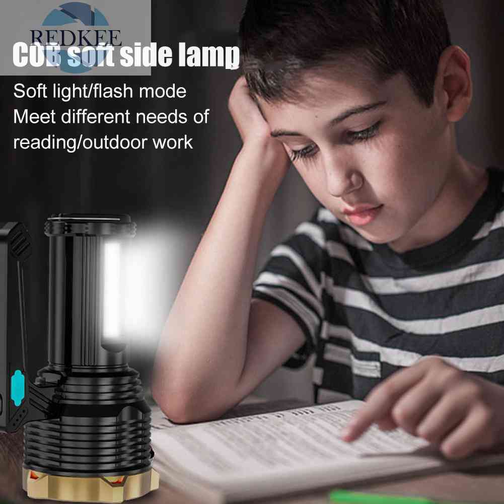 Đèn Pin Chống Thấm Nước IPX4 8 Chế Độ Sáng Tiện Dụng