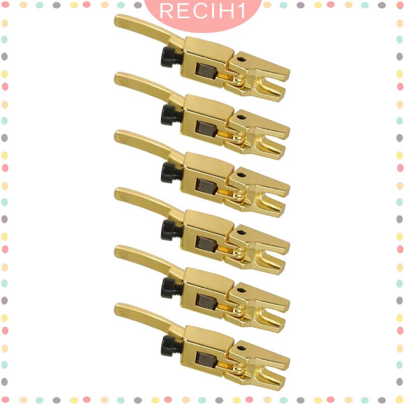 Bộ 6 Khóa Dây Đàn Guitar Hai Khóa Cố Định Tiện Dụng