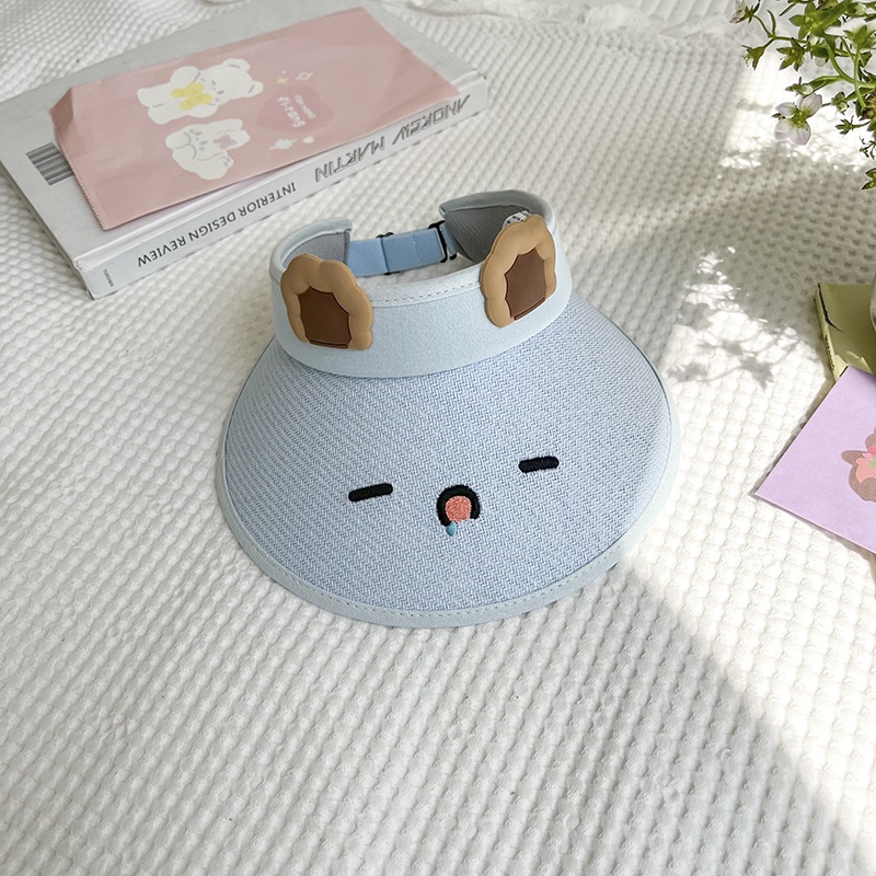 Mũ Rơm Chống Nắng Mùa Hè Hở Chóp Phong Cách Hàn Quốc Cho Bé Trai Và Bé Gái