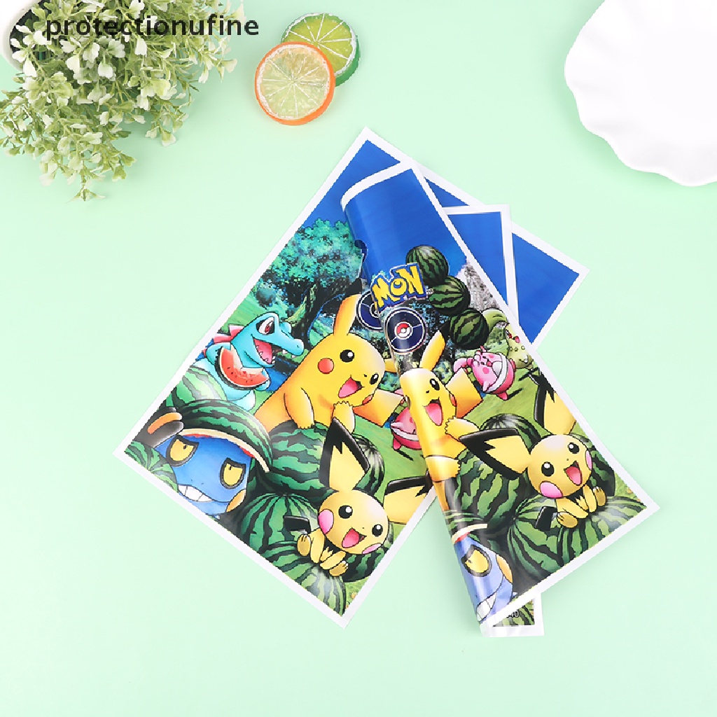 Bộ 10 Túi Nhựa Đựng Kẹo Chủ Đề Pokemon Pikachu Hoạt Hình