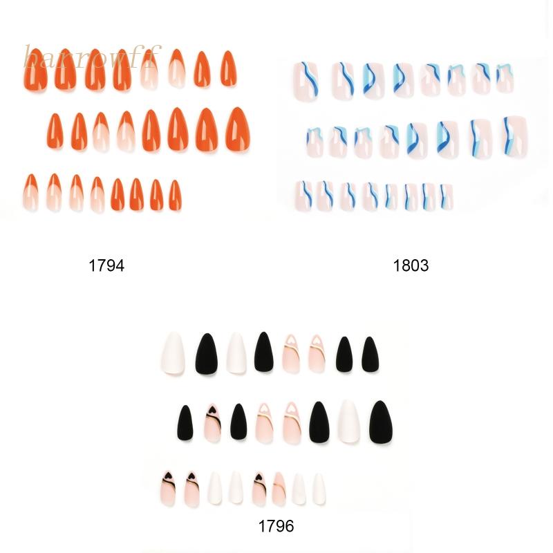 Móng Tay Giả Pha Lê Trang Trí Màu Gradient