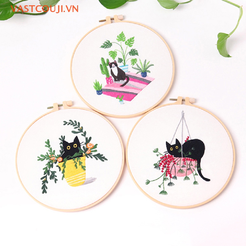 1 Bộ Dụng Cụ Thêu Tranh Chữ Thập DIY Tại Nhà