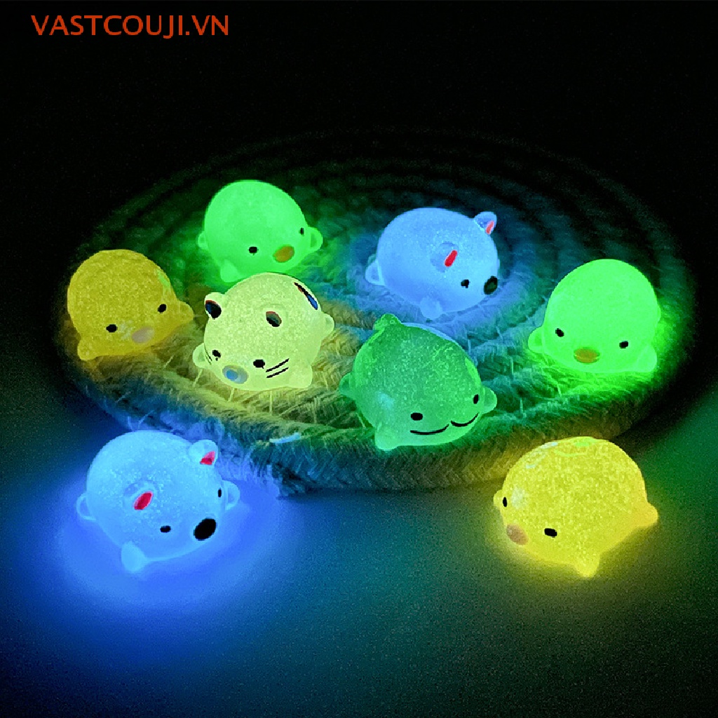 Bộ 5 Phụ Kiện Trang Trí Góc Bằng Resin Màu Dạ Quang DIY
