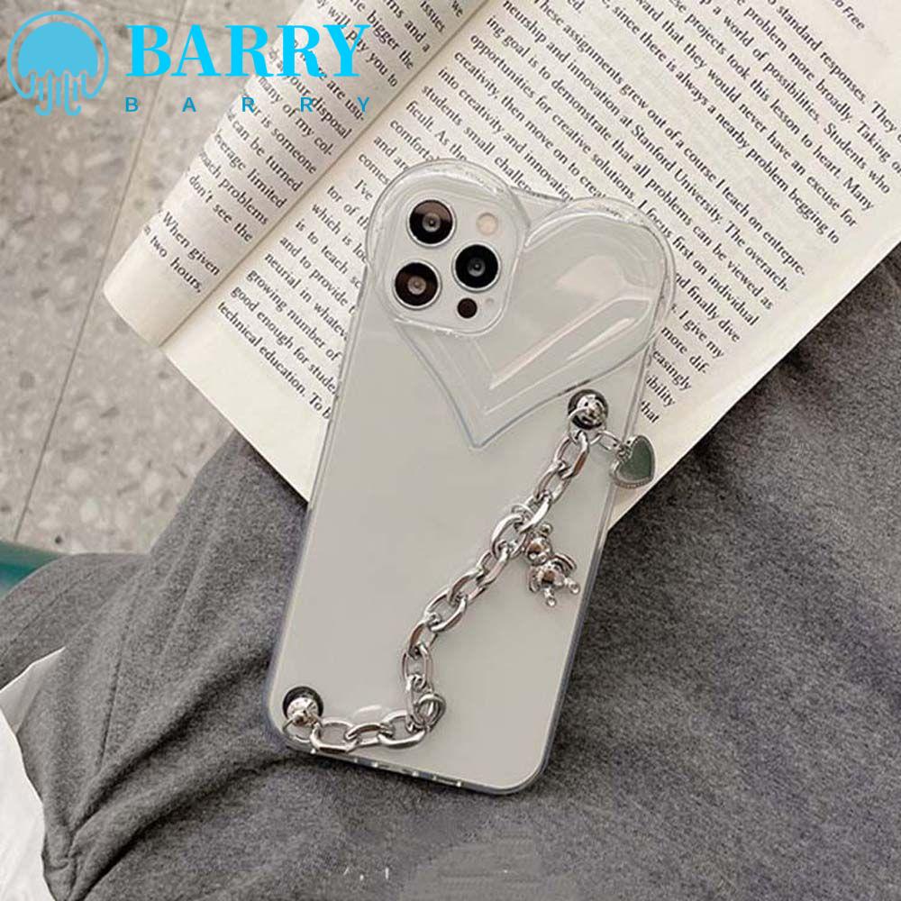 Ốp Điện Thoại Dạng Chuỗi Kim Loại Chống Rơi Gắn Dây Đeo Cổ Tay Họa Tiết Trái Tim Trang Trí Cho Harry