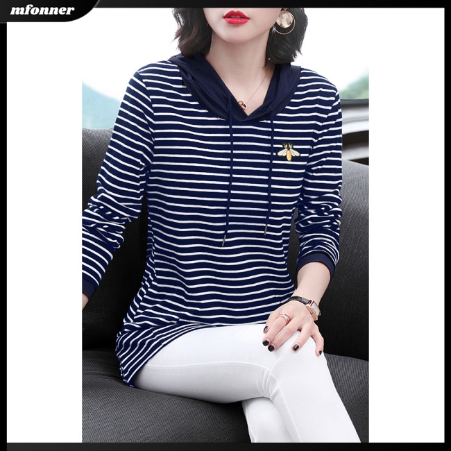 Áo Hoodie Dài Tay Có Túi Mềm Mại Thoải Mái Cho Nữ