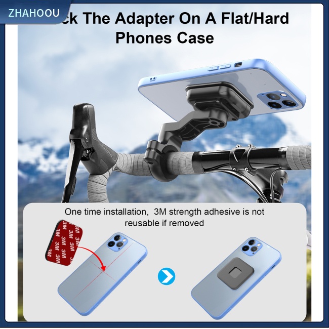 ☃Nhà Cửa☃ Giá Đỡ Điện Thoại Khóa Nam Châm Tự Động Căn Chỉnh Nhanh Chóng Cho Xe Đạp Xe Máy