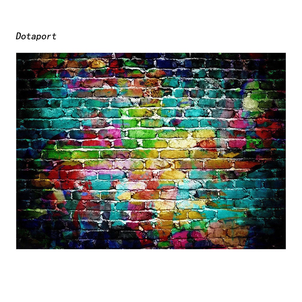 Phông Nền Chụp Ảnh Hình Bức Tường Gạch Graffiti