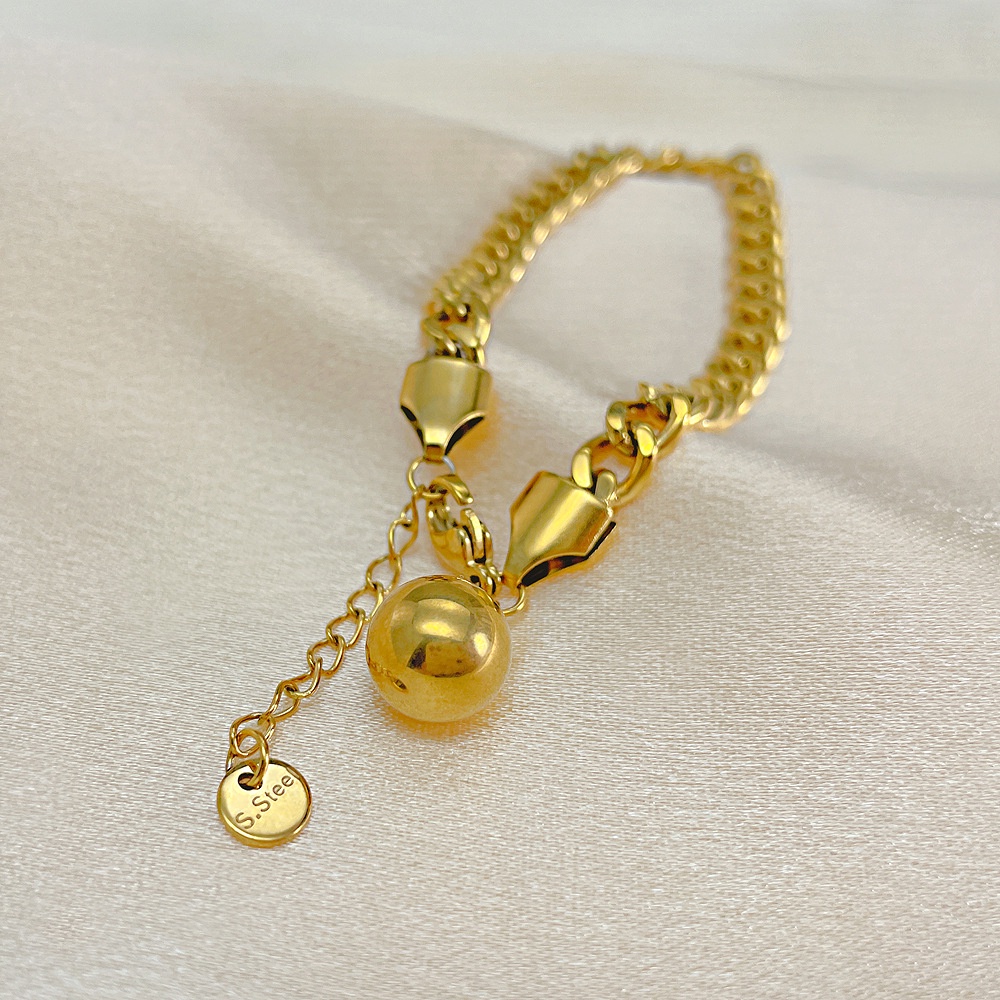 Vòng Đeo Tay Bằng Thép Không Gỉ Phong Cách Âu Mỹ Thời Trang