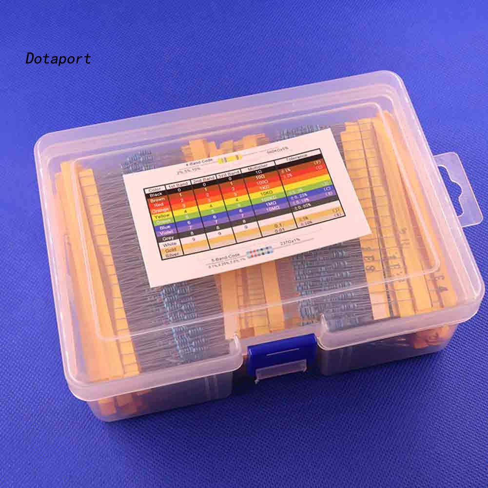 Set 2600 Điện Trở Màng Kim Loại 130 Giá Trị 1 / 4W