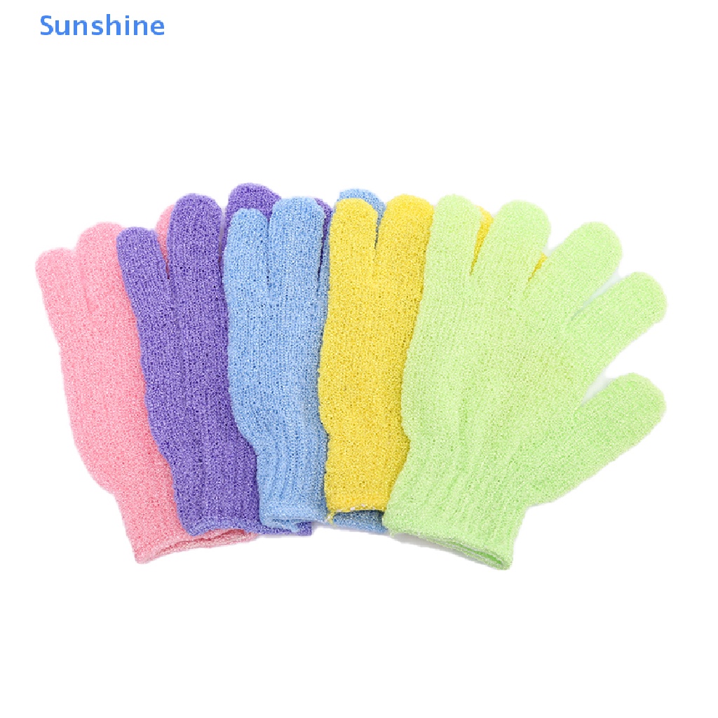 Set 5 Găng tay đi tắm Tẩy Tế Bào Chết Mát Xa Cơ Thể Tiện Dụng