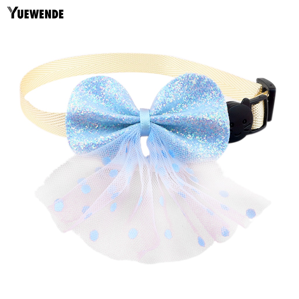 Ye.b Vòng Cổ Bằng Polyester In Chấm Bi Dễ Thương Mặc Hàng Ngày Cho Mèo Cưng