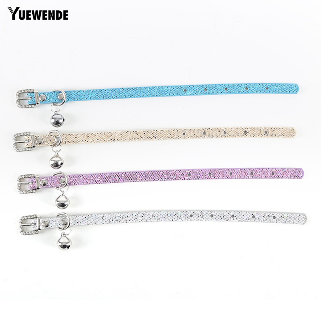 Vòng Cổ Giả Da Đính Chuông Cho Mèo