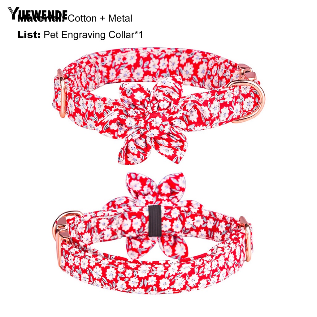 Vòng Cổ Thú Cưng Chống Mài Mòn In Họa Tiết Xinh Xắn