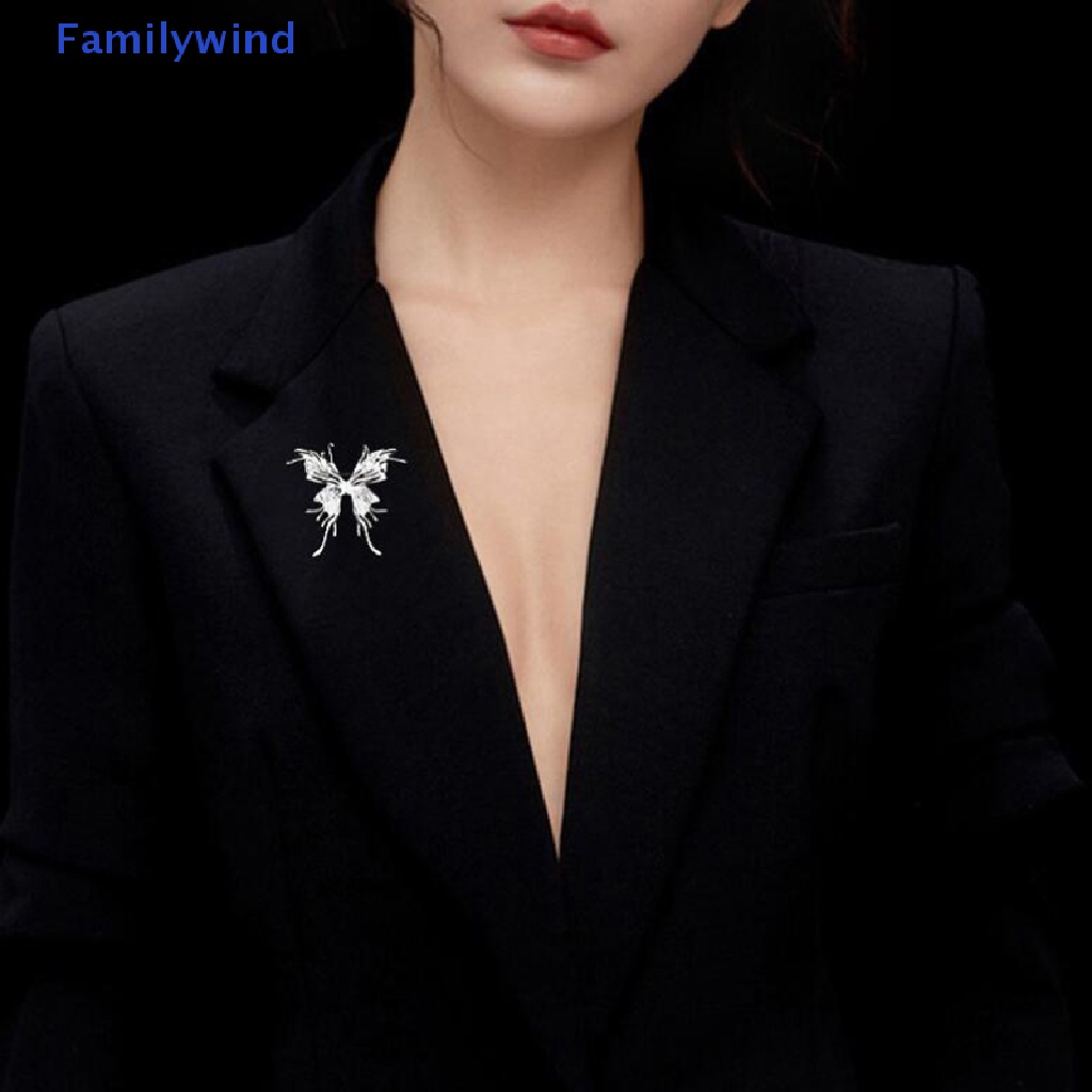 Ghim Cài Áo Hình Bướm Bằng Kim Loại Phong Cách Ins Dành Cho Nam Nữ