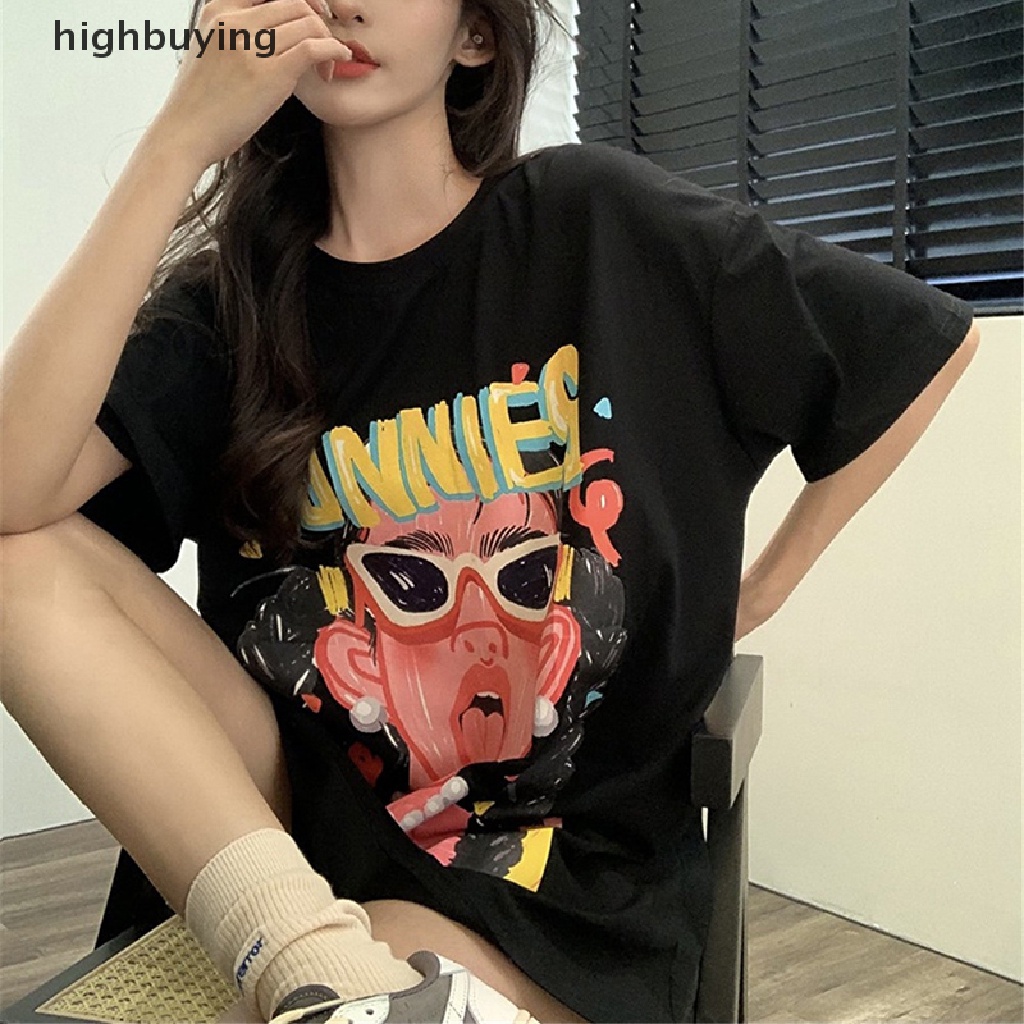 Áo Thun Tay Ngắn In Hình Anime Thời Trang Dành Cho Nữ