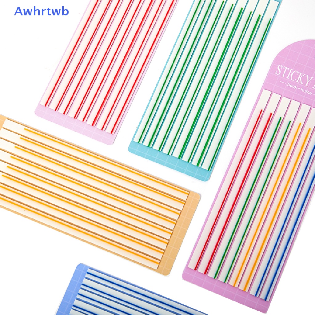 Set 60 Miếng Dán Ghi Chú Màu Macaron Trong Suốt Dạ Quang Tiện Dụng Mới
