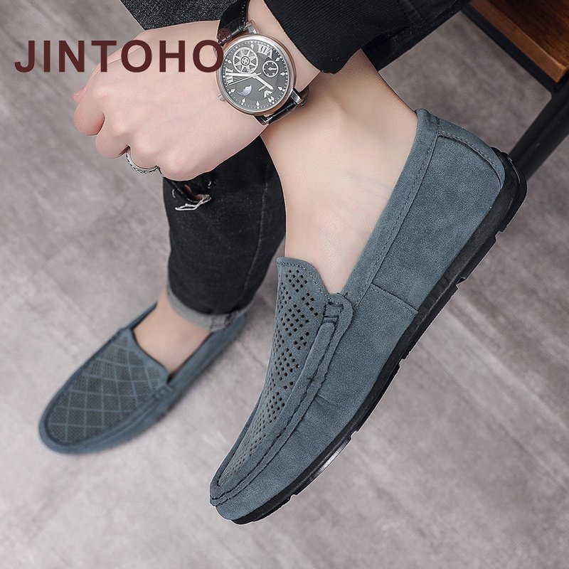 Giày Lười Chống Trượt Thoáng Khí Thời Trang Cho Nam