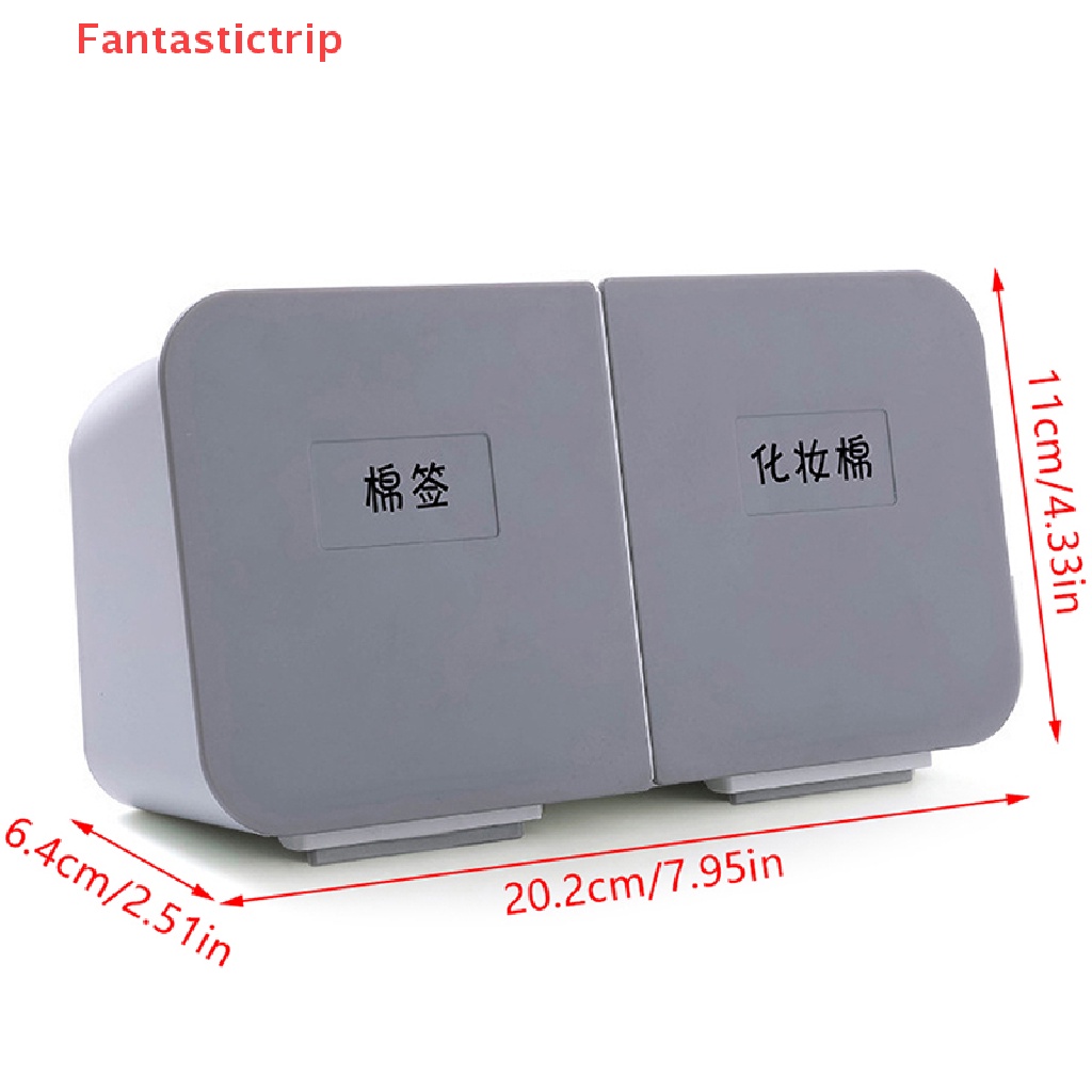 Hộp Đựng Tăm Bông Gắn Tường Nhà Tắm Tiện Dụng Mới