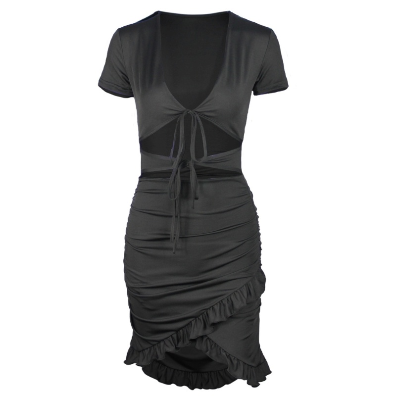 Đầm Cổ V Tay Ngắn Thời Trang Đi Biển 2023 Cho Nữ