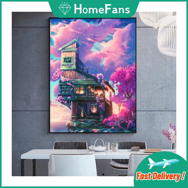 Bộ Tranh Đính Đá 5D Tự Làm 30x40cm / 40x50cm / 50x70cm Hình Truyện Tranh Châu Âu