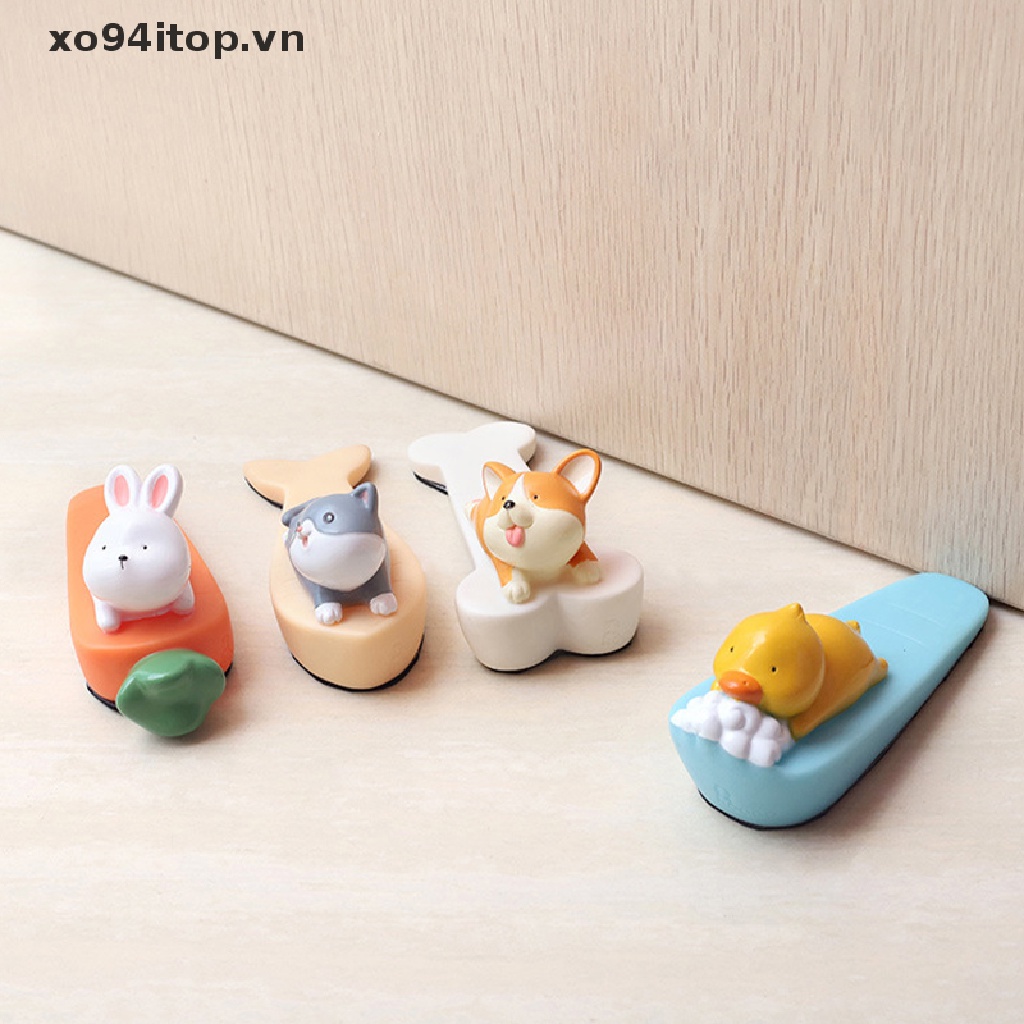 Miếng Chặn Cửa Silicon Hình Nhân Vật Hoạt Hình Dễ Thương